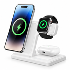 SORIVO SnapFold 3-in-1 Perlweiß – magnetische Wireless Ladestation